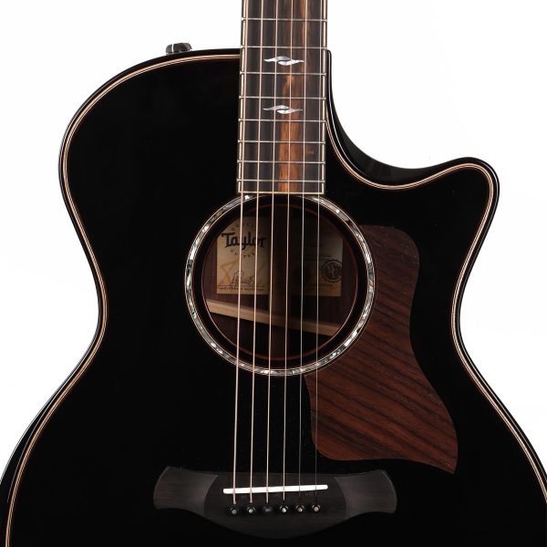 Taylor Builder s Edition 814ce Grand Auditorium Acoustic-Electric Blacktop Floor Demo Sale