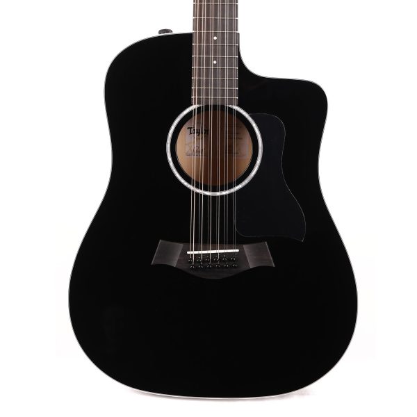 Taylor 250ce 12-String Dreadnought Acoustic-Electric Black 2024 For Discount