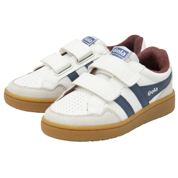 GOLA EAGLE strap blanc Marine basket sneakers Online now