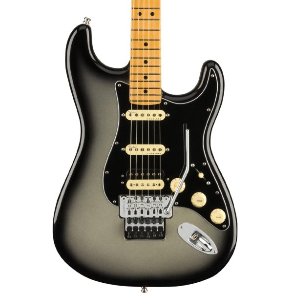 Fender Ultra Luxe Stratocaster HSS Floyd Rose Silverburst 2023 Hot on Sale