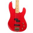 1981 Charvel Pre-Pro Bass Birdseye Maple Transparent Red For Sale