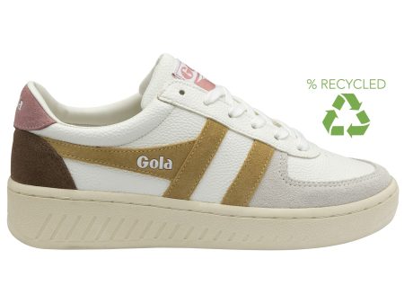 GOLA GRANDSLAM TRIDENT Blanc Marron Sneakers Baskets adulte Sale