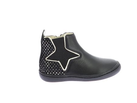 KICKERS KICK POPSTAR Noir Bottines Cheap