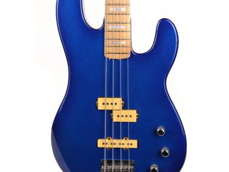 1982 Charvel Pre-Production Bass Blue Metal Flake For Sale