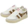 GOLA GRANDSLAM TRIDENT Blanc Marron Sneakers Baskets adulte Sale