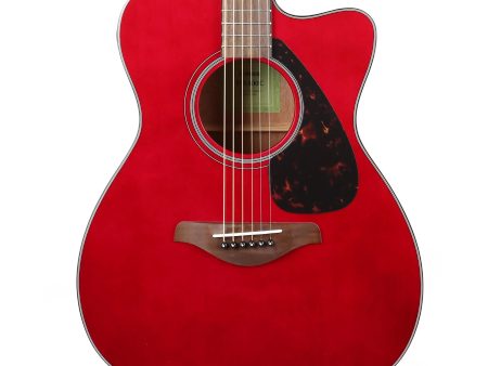 Yamaha FSX800C Concert Acoustic-Electric Ruby Red Fashion