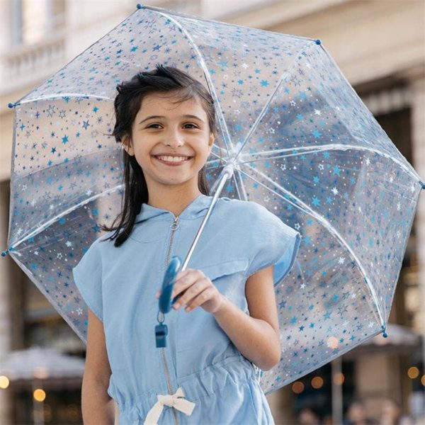 Smati Parapluie Enfant Etoiles Bleus - Réfléchissant Fashion