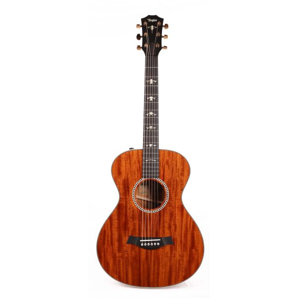 Taylor Custom Shop Grand Concert Acoustic-Electric Ribbon Mahogany Natural Online now