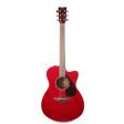 Yamaha FSX800C Concert Acoustic-Electric Ruby Red Fashion