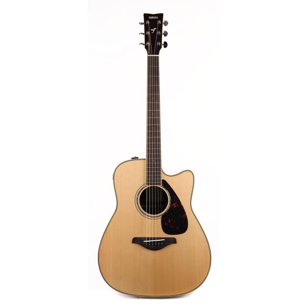 Yamaha FGX830C Dreadnought Cutaway Acoustic-Electric Natural Fashion