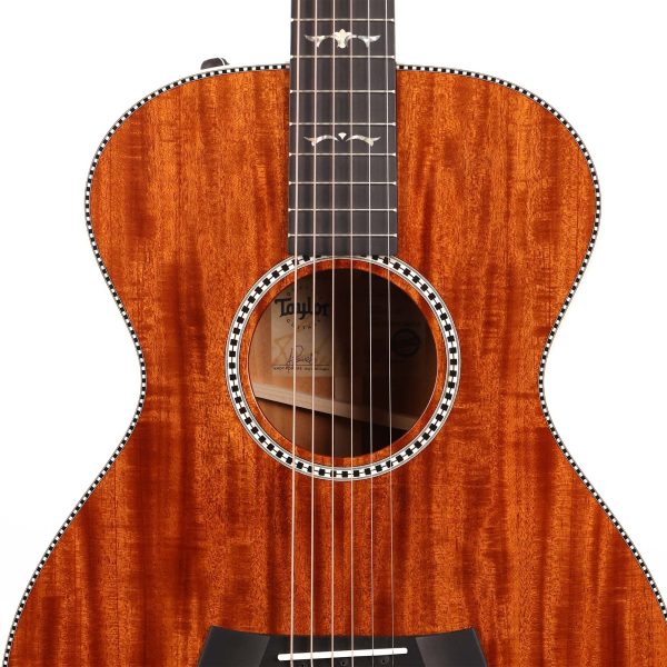 Taylor Custom Shop Grand Concert Acoustic-Electric Ribbon Mahogany Natural Online now