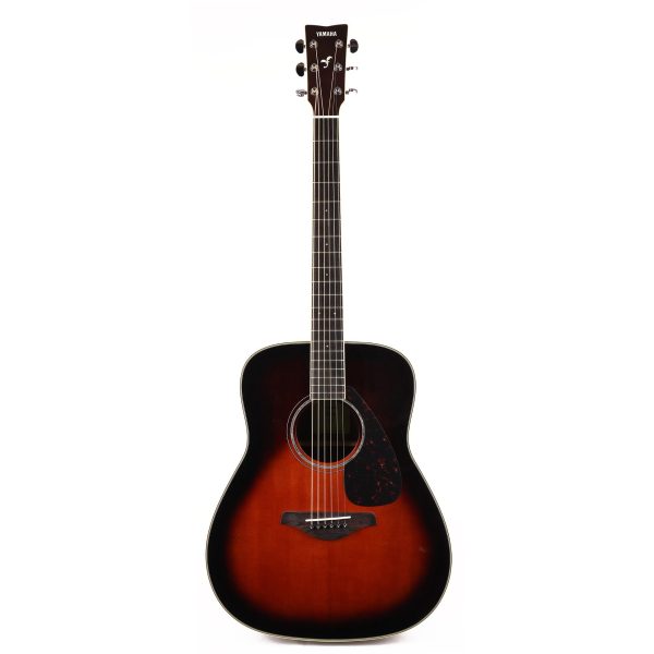 Yamaha FG830 Dreadnought Acoustic Tobacco Brown Sunburst Online now