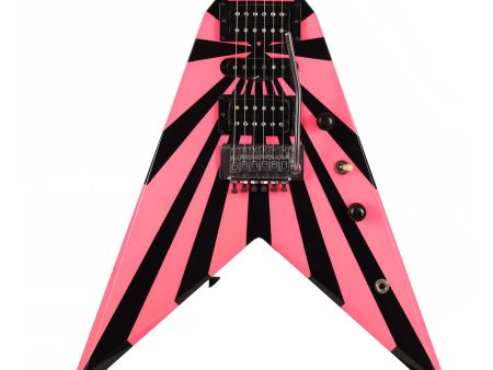 1980 Charvel Vic Vergat Pointy V Pink and Black Hot on Sale