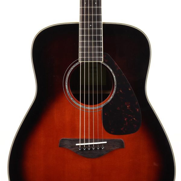 Yamaha FG830 Dreadnought Acoustic Tobacco Brown Sunburst Online now