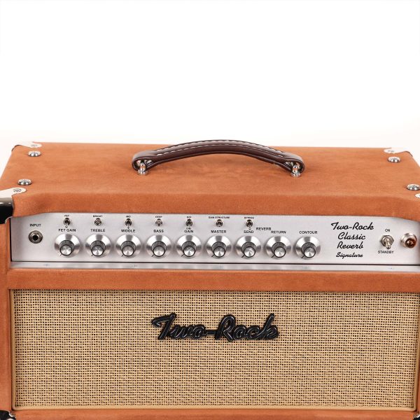 Two Rock Classic Reverb Signature Amplifier 100 50w Tobacco Suede and Cane Cloth For Sale