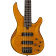 Yamaha TRBX605FM 5-String Electric Bass Guitar Matte Amber Hot on Sale