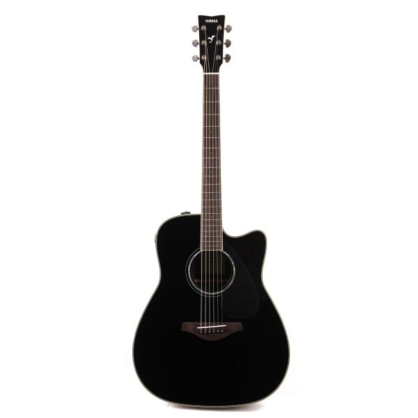 Yamaha FGX830C Dreadnought Cutaway Acoustic-Electric Black Fashion