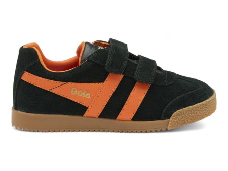 GOLA HARRIER strap Noir orange basket sneakers Supply