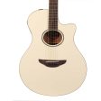 Yamaha APX600 Acoustic Electric Guitar Vintage White For Sale