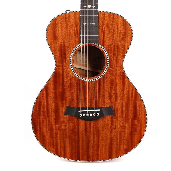 Taylor Custom Shop Grand Concert Acoustic-Electric Ribbon Mahogany Natural Online now