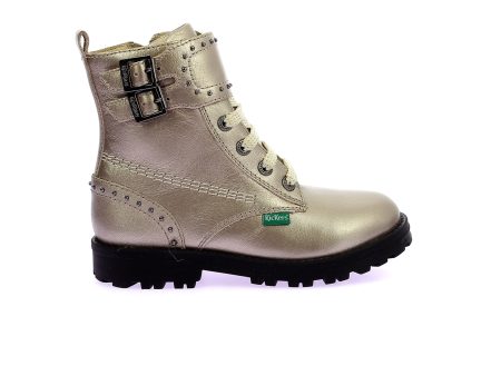 KICKERS GROOROCK Or Beige Boots Hot on Sale