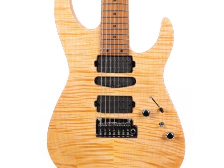 Tom Anderson Angel Player 7-String Flame Top Satin Tinted Natural Online Sale