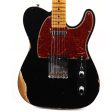 Fender Custom Shop 1960 Custom Telecaster Relic Shell Black with Tortoise Binding 2023 Online now