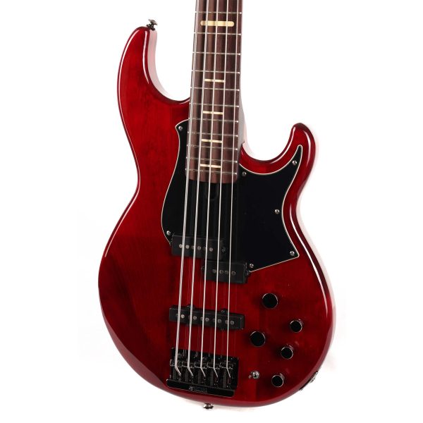 Yamaha BB735A 5-String Bass Fire Red on Sale