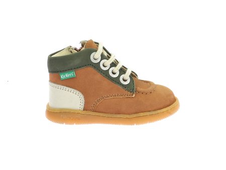 KICKERS KICKONIC Camel bottillons Premiers pas Discount