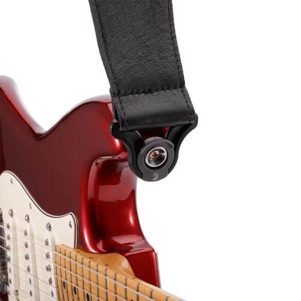 D’Addario Auto Lock Guitar Strap Black Fashion