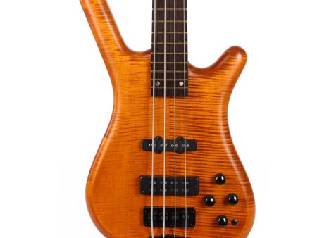 Warwick Limited Edition Pro Series Streamette Bolt-On Amber Transparent Satin Used Supply