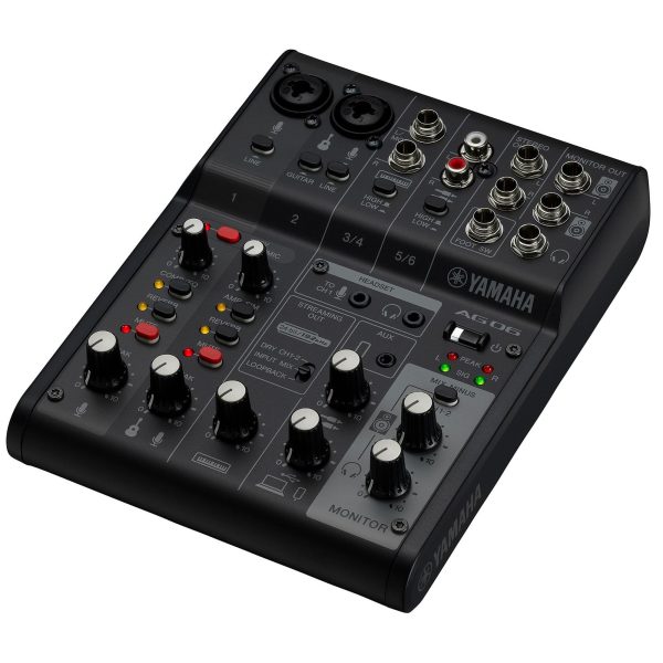 Yamaha AG06MK2 6-Channel Mixer USB Interface Black Online now