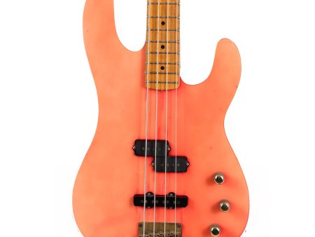 1981 Charvel Bass Faded Fiesta Red Online now