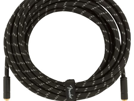 Fender Deluxe Series Instrument Cable 25 Feet Straight Black Tweed Online Sale