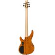 Yamaha TRBX605FM 5-String Electric Bass Guitar Matte Amber Hot on Sale