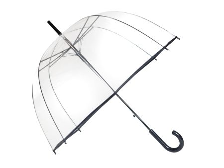 Parapluie Basic Transparent Noir For Cheap