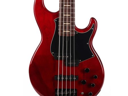 Yamaha BB735A 5-String Bass Fire Red on Sale