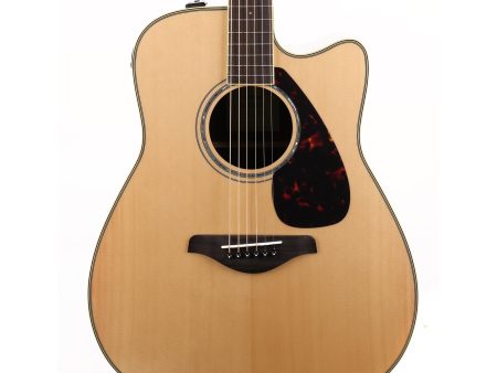 Yamaha FGX830C Dreadnought Cutaway Acoustic-Electric Natural Fashion