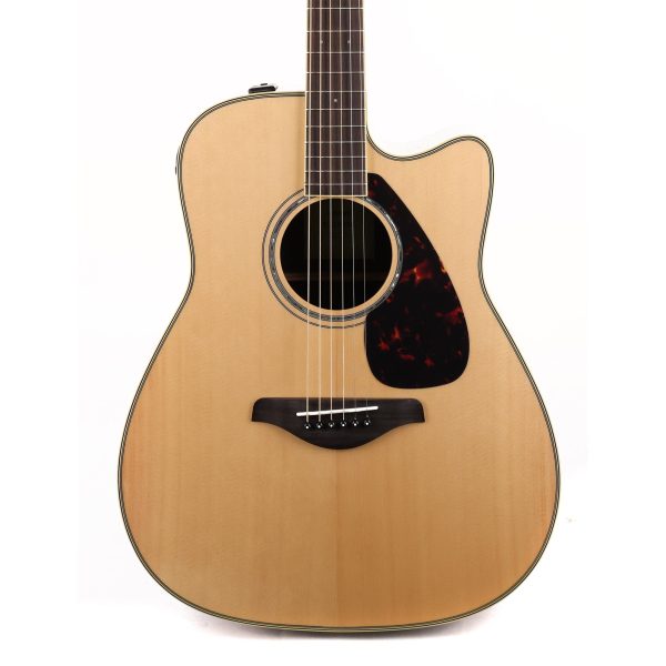 Yamaha FGX830C Dreadnought Cutaway Acoustic-Electric Natural Fashion