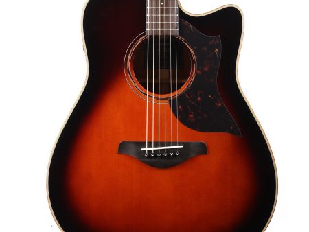 Yamaha A3M Dreadnought Acoustic-Electric Tobacco Brown Sunburst Used on Sale