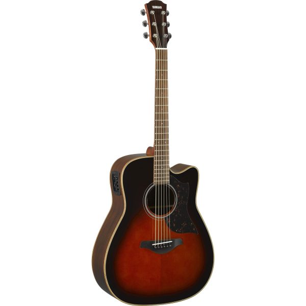 Yamaha A1R Dreadnought Cutaway Acoustic-Electric Tobacco Brown Sunburst Used on Sale