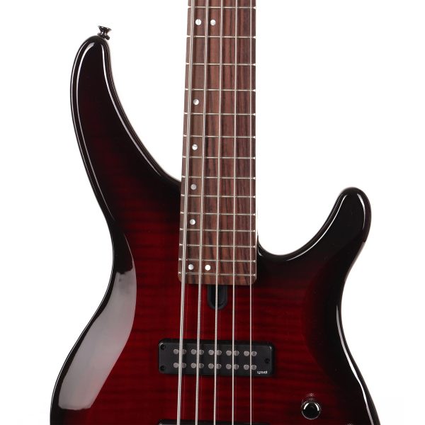 Yamaha TRBX605FM 5-String Electric Bass Guitar Dark Red Burst Discount