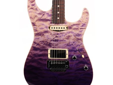 Tom Anderson Drop Top Purple Surf Quilt Top with Binding Online