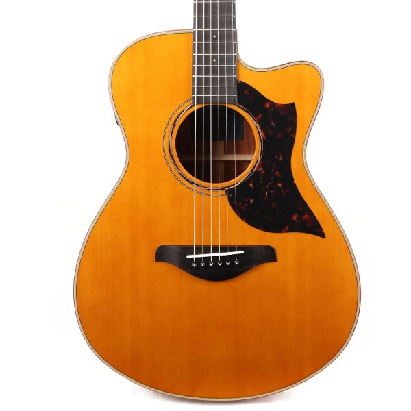 Yamaha AC3M Cutaway Concert Acoustic-Electric Vintage Natural Used Online Hot Sale