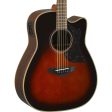 Yamaha A1R Dreadnought Cutaway Acoustic-Electric Tobacco Brown Sunburst Used on Sale