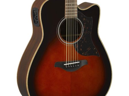 Yamaha A1R Dreadnought Cutaway Acoustic-Electric Tobacco Brown Sunburst Used on Sale