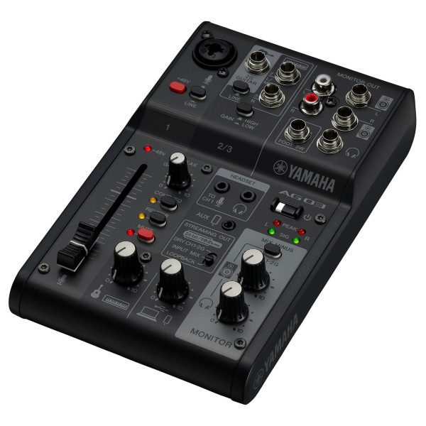 Yamaha Live Streaming Pack AG03 MK2 Black Hot on Sale