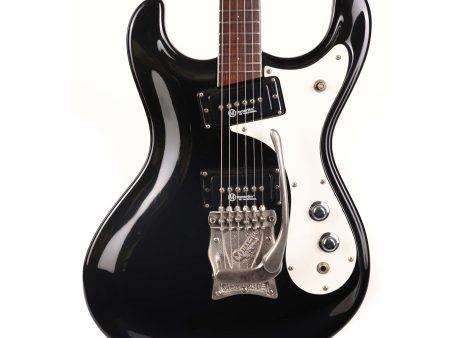 1970s Mosrite Ventures Model Reissue Black For Sale