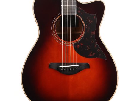 Yamaha AC3M Cutaway Concert Acoustic-Electric Tobacco Sunburst Used Cheap