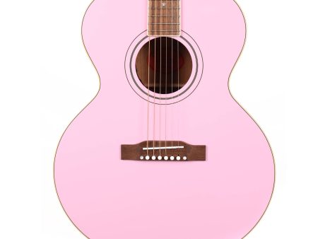 Epiphone Inspired by Gibson J-180 LS Acoustic-Electric Pink For Sale